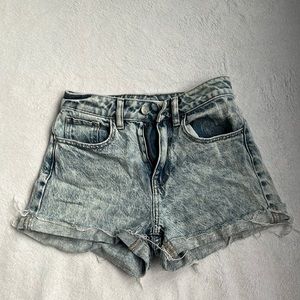 Blue jean shorts from Pacsun